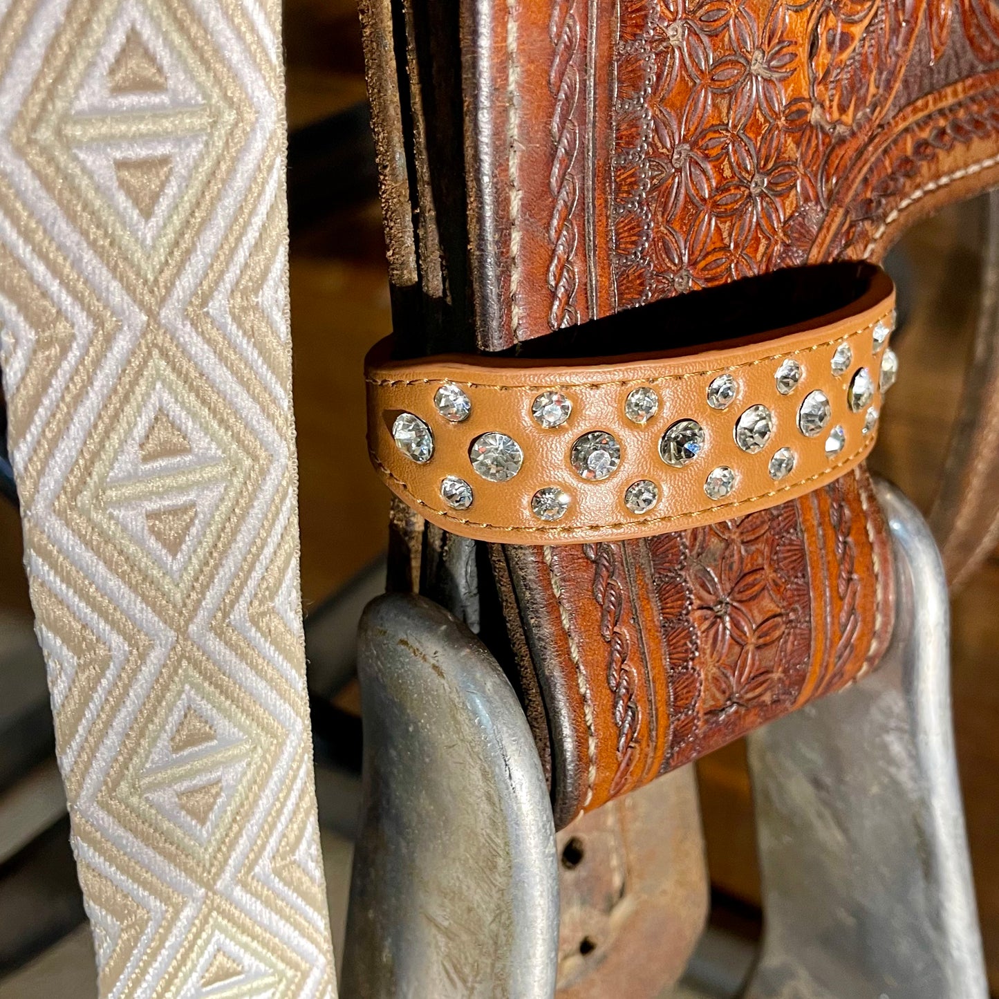 Bling Stirrup Hobbles - Tan