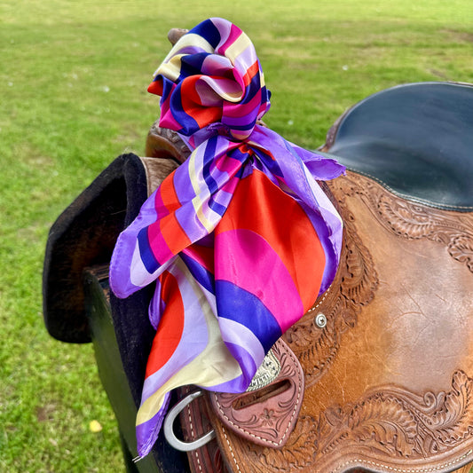 Wild Rag Mini - Purple Multicolored Geometric WR40